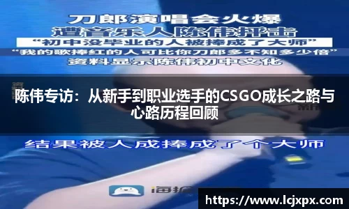 陈伟专访：从新手到职业选手的CSGO成长之路与心路历程回顾